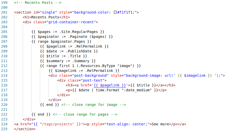 coding example